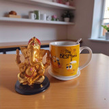 Divine Friendship Gift Set: Golden Ganesha & Best Friend Mug SPM-173