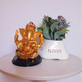 Elegant Ganesh Statue & Ceramic Plant Decor Combo SPM-179