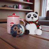 Christmas Gift Set: LED Panda Lamp, Festive Mug & Candle SPM-183