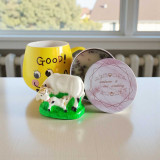 Aromatic Candle, Printed Mug & Mini Cow–Calf Decor Gift Set SPM-199