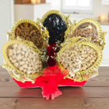 Premium Dry Nuts Tray with Decor Roses JNK-5367