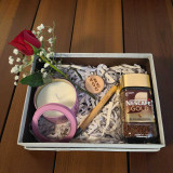 ChatGPT said: Cozy Nescafe Gift Box with Candle, Personalized Pen & Keyring JNK-5370