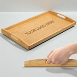 Personalized Bamboo Wood Serving Tray