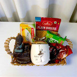 Buddha Incense Burner with Snacks Gift Basket & Mug JNK-5401