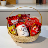 Snacks Gift Basket & Mug for Her JNK-5403