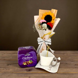 Romantic Crochet Flowers, Chocolate & Mug Gift Set BPL-711