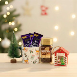 Cozy Christmas Gift with Artificial Pine Tree & Lighting House JNK-5427