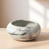 Marble Design Plant Pot & Name Printed PG1124