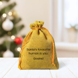 Christmas Gift Pouch with White Wine 187ml & Chocolates