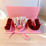 Roses, Chocolates & Candle Gift for Lover JNK-5485