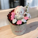 A Premium Gifting With Crochet Flowers & Cute Plush