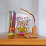 Kids Smart Fun Gift Set: LED Lamp, Bear Coin Box & Pencil Pack SPM-286