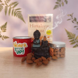 Sadhguru Book, Motivational Mug & Buddha Incense Burner Gift Set