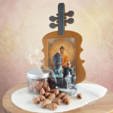 Personalized Guitar Frame & Buddha Incense Burner Gift Set