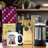Personalized Stationery Deluxe Set & Coffee HSL-156