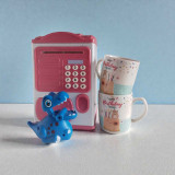 Birthday Coffee Mug, Dino Toy & ATM Piggy Bank Kids Gift Set SPM-316