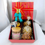 Premium Whisky 750ml Gift Combo with Personalized Keyring & Candle JNK-5593