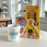 Birthday Mug, Oil Painting Sticks & Watercolor Pens For Kids SPM-329