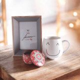 Personalized Photo Frame with Candle & Cute Smile Mug Combo SPM-340