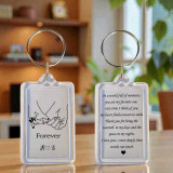 Forever Love Theme Personalized Keyring PG1115-6