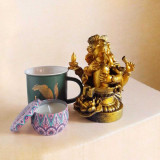 Love You Mug, Candle & Lord Ganesha Showpiece Gift Set SPM-357