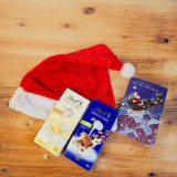 Premium Chocolates With Santa Cap & Greeting Card SK-1488