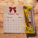 Valentine's Day Card with 5 Star Chocolate JNK-5760
