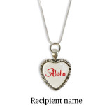 Personalized Heart-Shaped Locket with Recipient’s Name HSL-178