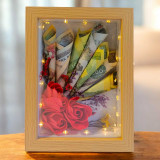 LED Lights Photo Frame with Cash Notes Display JNK-5777