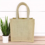 Small off white Jute Bag -8 "