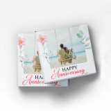 Personalized Anniversary Theme Dark Chocolate with Photo SPM-364