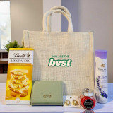Premium Surprise Gift Bag with Chocolates, Wallet, Candle & Earrings BPL-778