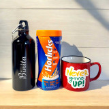 Never Give Up Wellness & Personalized Bottle Gift Set SPM-451