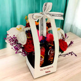 Custom Paper Holder with Crochet Flowers & Chocolates JNK-5996