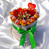 Smart Lolly Pops & Roses in a Heart Shaped Box JNK-6000