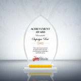Personalised Achievement Recognition Award with Company Logo, Name & Message