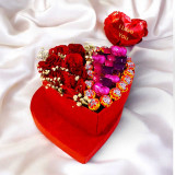 Love Themed Box with Chocolates & Roses JNK-6029