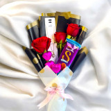 Red Roses, Chocolates & Lovely Necklace Gift Bouquet BPL-811