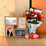Personalized Photo Frame, Flowers & Treats JNK-6299