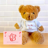 Hug Day Special: Personalized “Hug Me” Teddy with Greeting Card SPM-514