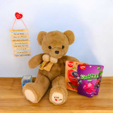 Romantic Teddy Bear Gift Set with Candies & Candle SK-1601