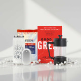 Cozy Winter Coffee & Reading Gift Set – Hand Warmer, French Press, Tumbler & Book SK-1627