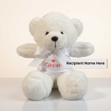 Personalized 20cm Teddy Bear with Custom Name on TShirt SPM-516