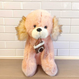 9 In.Pink Plush Puppy with Mini Carry Bag VT-1356