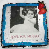 White Forest Sweet Memory Edible  Photo Cake - 2lbs