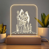 Ethereal Shiva Parvati Laser-Engraved Acrylic LED Lamp SK-1663