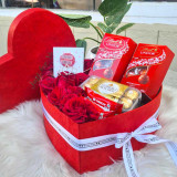 Celebration Gift Box with Roses & Chocolates for Her JNK-6366