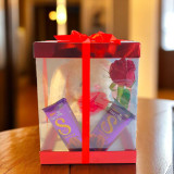 Rose, Chocolate & Fluffy Bunny Gift Box SPM-544