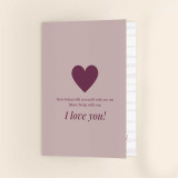 Personalised I Love You Printed Valentine Day Greeting Card With Photo SK-1719
