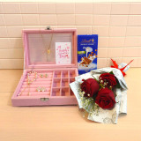 Jewellery, Lindt & Roses Combo for Her JNK-6408